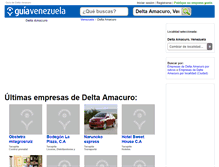 Tablet Screenshot of guia-deltaamacuro.guiavenezuela.com.ve