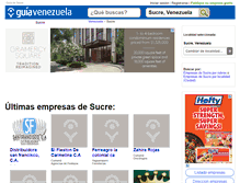 Tablet Screenshot of guia-sucre.guiavenezuela.com.ve