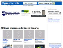 Tablet Screenshot of guia-nuevaesparta.guiavenezuela.com.ve
