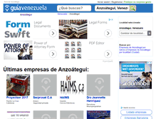 Tablet Screenshot of guia-anzoategui.guiavenezuela.com.ve