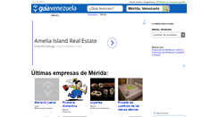 Desktop Screenshot of guia-merida.guiavenezuela.com.ve